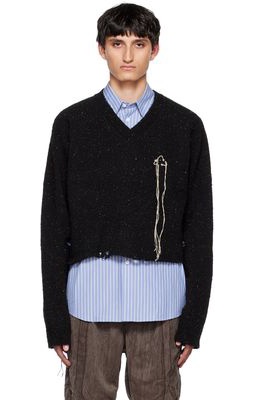 Doublet Black Magnet Attached Sweater