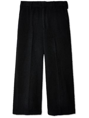 Doublet brushed-effect wool trousers - Black