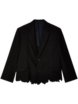 Doublet Cut Off wool blazer - Black