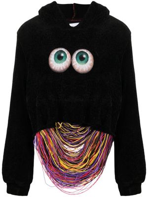 Doublet Doublet eye-print hoodie - Black