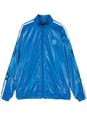 Doublet embroidered zip-up jacket - Blue