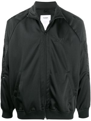 Doublet embroidered zipped jacket - Black