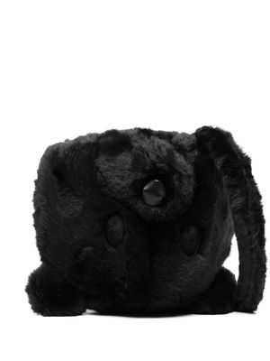 Doublet faux-fur teddy-bear tote bag - Black