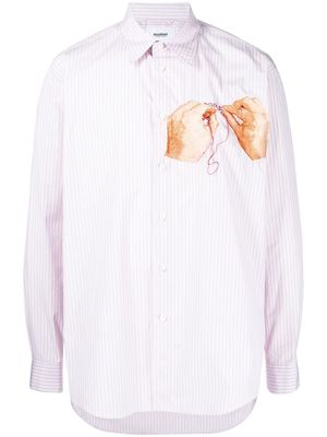 Doublet graphic-print button-up shirt - Pink