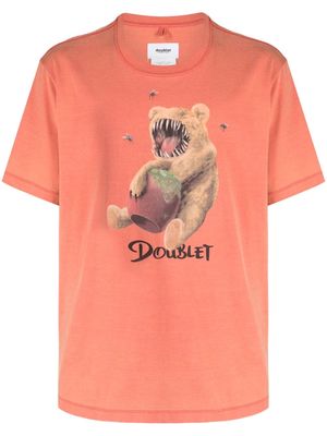 Doublet graphic-print cotton T-shirt - Orange