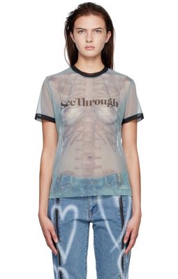 Doublet Gray 'See-Through' T-Shirt