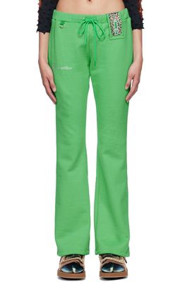 Doublet Green Mobile Phone Lounge Pants