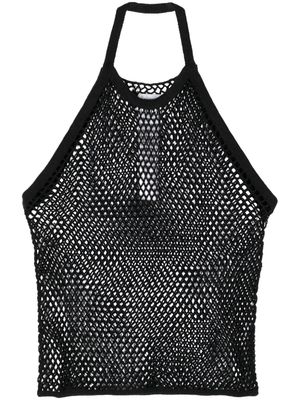 Doublet halterneck mesh top - Black