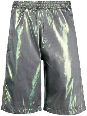 Doublet Hologram lamé bermuda shorts - Grey