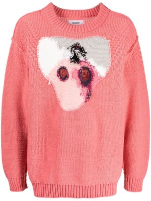Doublet intarsia-knit wool-blend jumper - Pink