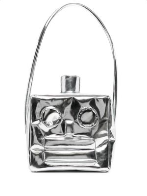 Doublet large Robot Head shoulder bag - Metallic