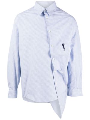 Doublet logo-embroidered cotton shirt - Blue