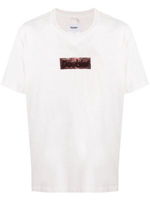 Doublet logo-patch cotton T-shirt - Neutrals