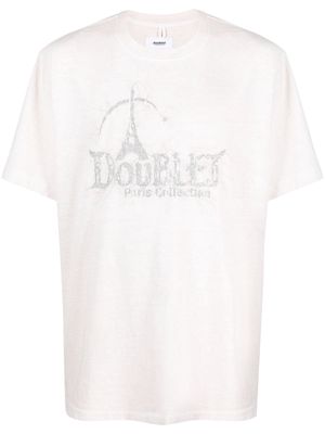 Doublet logo-print cotton T-shirt - Neutrals