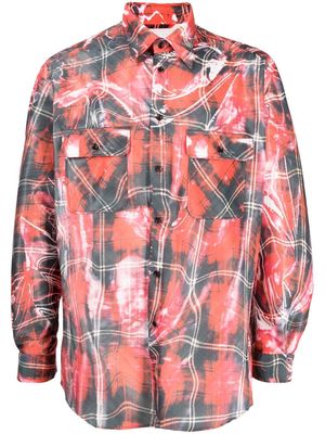 Doublet Mirage check-pattern shirt - Red