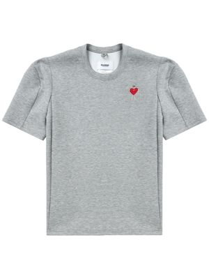 Doublet motif-embroidered jersey T-shirt - Grey