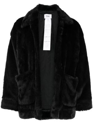 Doublet panda-motif faux-fur jacket - Black