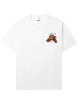 Doublet teddy bear cotton T-shirt - White