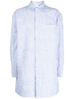 Doublet texture-effect cotton shirt - Blue