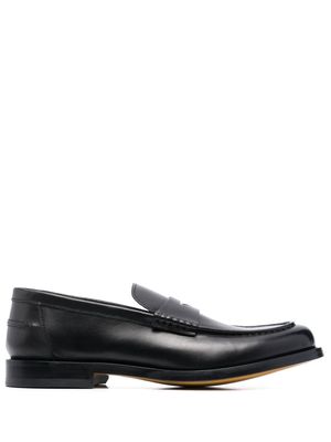 Doucal's 23mm leather penny loafers - Black
