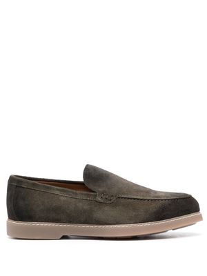 Doucal's 25mm slip-on suede loafers - Green