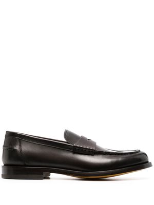 Doucal's 30mm leather penny loafers - Brown
