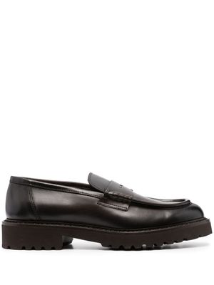 Doucal's 40mm penny-strap leather loafers - Brown