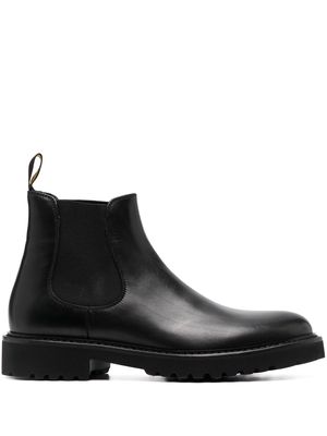 Doucal's almond-toe 40mm leather ankle-boots - Black