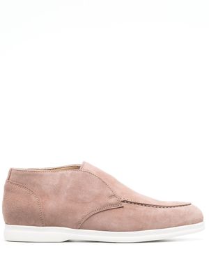 Doucal's ankle-length suede loafers - Pink