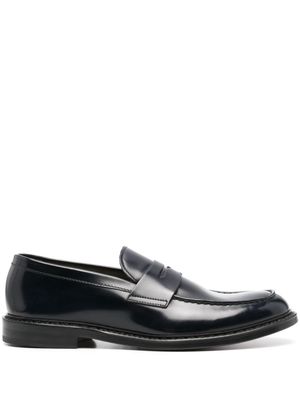 Doucal's brushed-leather loafers - Blue