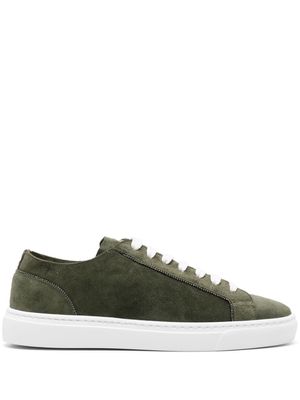 Doucal's chain-detailed suede sneakers - Green