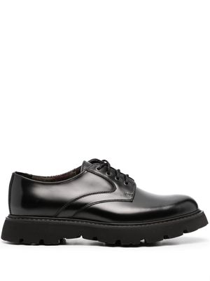 Doucal's chunky-sole leather derby shoes - Black