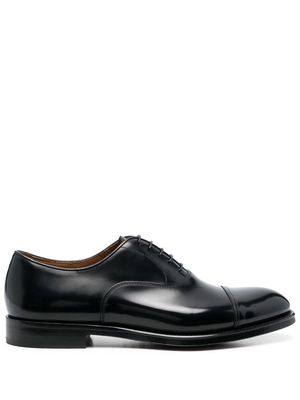 Doucal's cuban heel formal derby shoes - Black