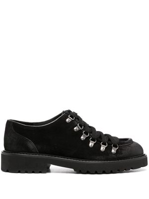 Doucal's distressed suede shoes - Black