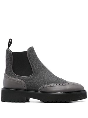 Doucal's felted ankle boots - Grey