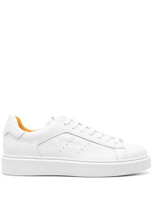 Doucal's flatform leather sneakers - White