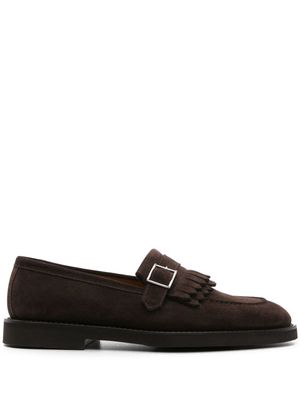 Doucal's fringed suede loafers - Brown