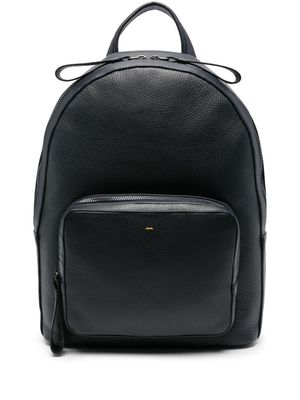 Doucal's grained-leather backpack - Blue