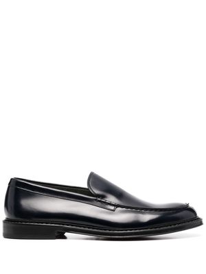 Doucal's high-shine leather loafers - Black
