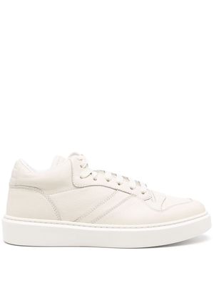 Doucal's high-top leather sneakers - Neutrals