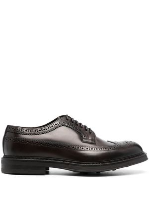 Doucal's lace-up leather brogues - Brown