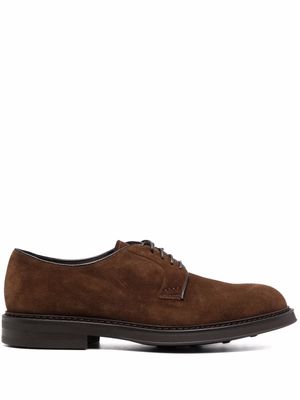 Doucal's lace-up leather Derby shoes - Brown