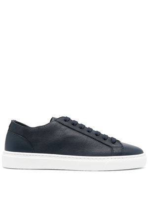 Doucal's lace-up leather sneakers - Blue