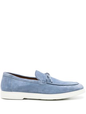 Doucal's lace-up suede loafers - Blue