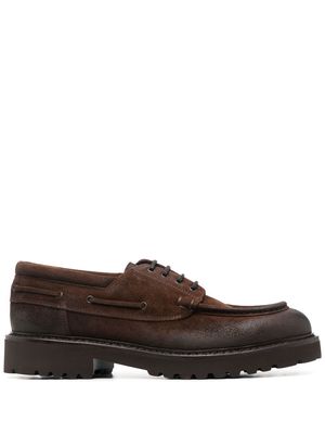 Doucal's lace-up suede shoes - Brown