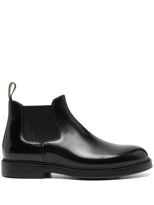 Doucal's leaher ankle boots - Black