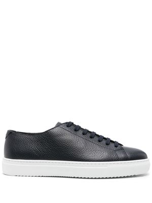 Doucal's leather flatform sneakers - Blue