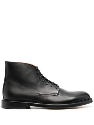 Doucal's leather lace-up boots - Black