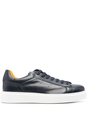 Doucal's leather low-tops sneakers - Blue