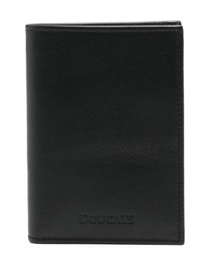 Doucal's logo-debossed leather wallet - Black
